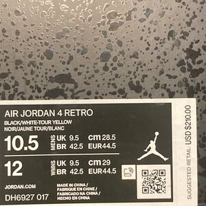 Jordan 4 Retro thunders